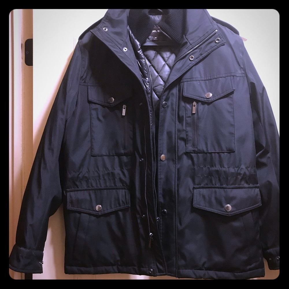 Michael Kors mens jacket Mediam black new